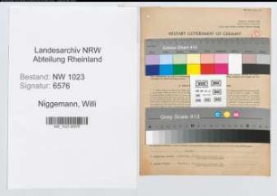 Entnazifizierung Willi Niggemann , geb. 15.07.1898 (Justizrat)
