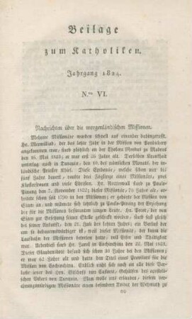 XXXIII-XLVIII Beilage Nr. VI