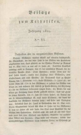 XXXIII-XLVIII Beilage Nr. VI