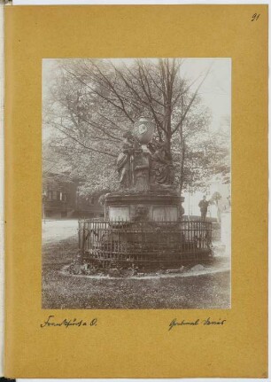 Grabmal Daries, Frankfurt/Oder: Ansicht (aus: Skizzen- und Fotoalbum 12)