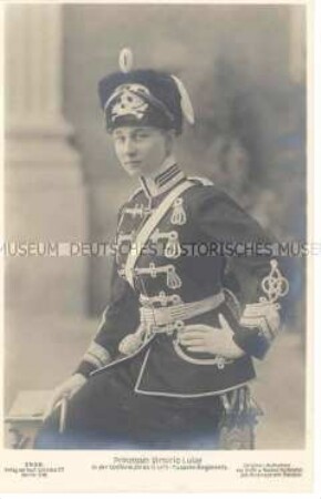 Viktoria Luise von Preußen in Husarenuniform