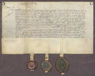 Markgraf Philipp I. von Baden trifft eine Vereinbarung mit dem Ruralkapitel zu Pforzheim in Betreff der gemeinschaftlichen Verleihung der St. Peter- und Pauls-Canonie in der Stiftskirche zu Pforzheim