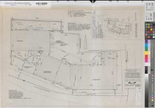 Lippstadt (Lippstadt) Amtsgericht und Gefängnis Lageplan 1965 1 : 100 58 x 83 Zeichnung Staatshochbauamt Soest