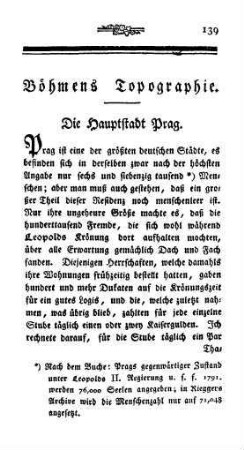 Böhmens Topographie