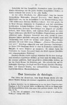 Das Séminaire de théologie