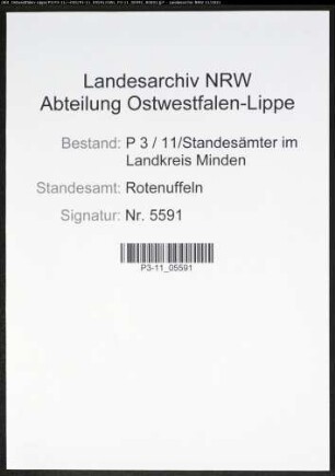Heiratsregister Standesamt Rothenuffeln