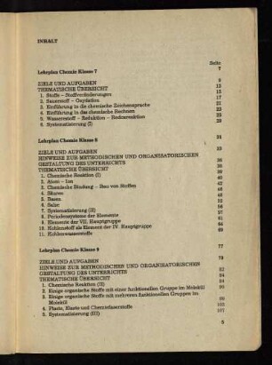 Lehrplan Chemie Klasse 7