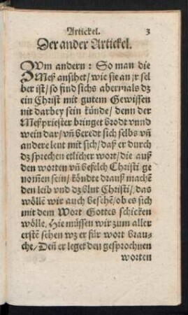 Der ander Artickel.