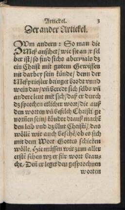 Der ander Artickel.