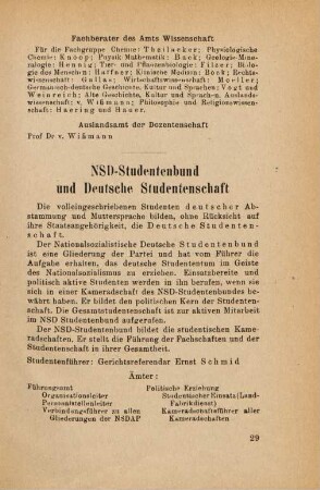 29-30, NSD-Studentenbund und Deutsche Studentenschaft