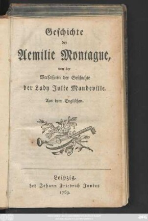 Geschichte der Aemilie Montague