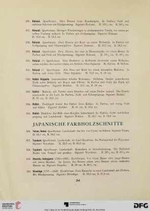 Japanische Farbholzschnitte (Nr. 306-310)