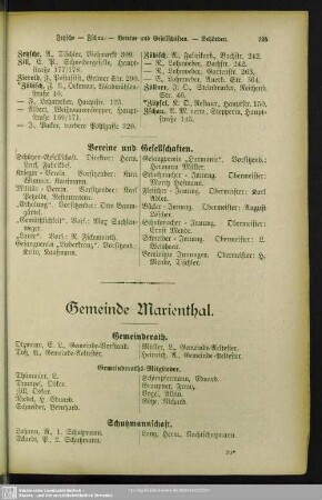 Gemeinde Marienthal