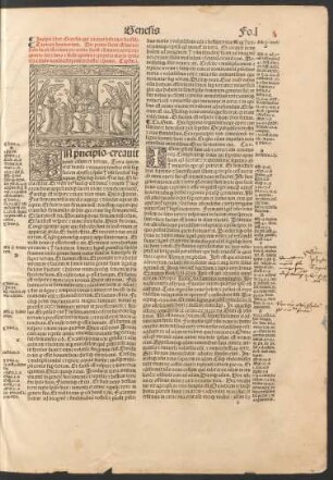 Incipit liber Genesis qui dicitur hebraice bresith.