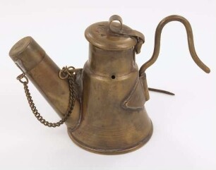 Grubenlampe (Handlampe für Öl, Replik)
