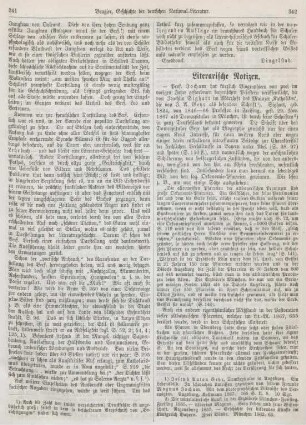 342-344 Literarische Notizen
