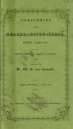 Derde aflevering. - Julij 1848