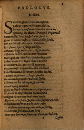 Terentivs Christianvs Sev Comoediae Sacrae Sex, 2. Qua continentur sacrae comoediae sex: Susanna. Daniel. Trumphus Christi. Typhlus. Pentecoste. Ananias