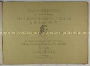 Erinnerungen an die Feldzüge der österreichischen Armee in Italien 1848/1849 - Zwischentitel V