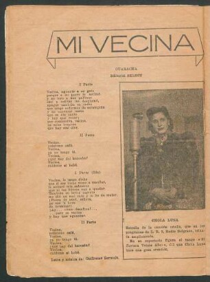 Mi vecina : Guaracha