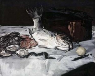 Stilleben mit Karpfen