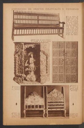 Exposición de objetos coloniales e indígenas