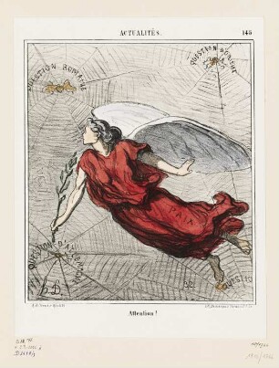 Attention!, Blatt 145 der Folge „Actualités“, in: „Le Charivari“, Paris 1868