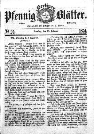 No. 25, Dienstag,den 25. Februar