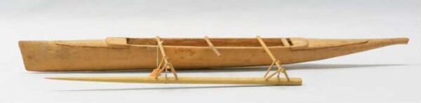 Model of an outrigger boat