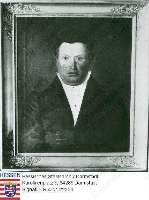 Hochgesand, Jakob (1780-1858) / Porträt, Brustbild, in Rahmen