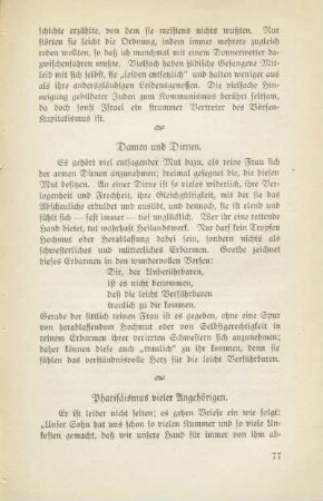 Pharisaismus vieler Angehörigen