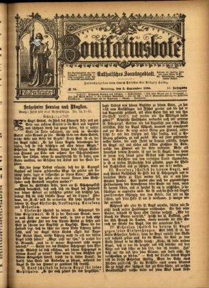 Ausgabe vom Sonntag, den 02. September 1894.