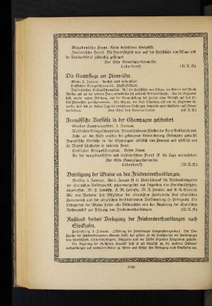 Französische Vorstöße in der Champagne gescheitert.