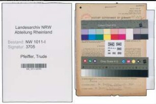 Entnazifizierung Trude Pfeiffer , geb. 04.02.1912 ()