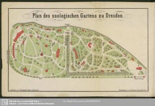 Plan des zoologischen Gartens zu Dresden