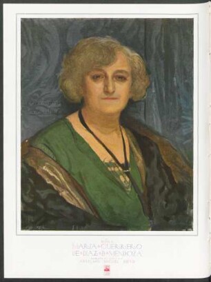 Doña María Guerrero de Díaz de Mendoza