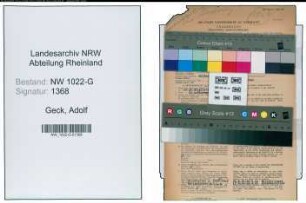 Entnazifizierung Adolf Geck , geb. 26.04.1896 (Buchhalter)