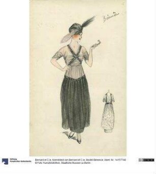 Abendkleid von Bernard et C.ie, Modell Bérenice