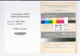 Entnazifizierung Gustav Pufahl, geb. 10.11.1910 (Kaufm.Angest.)