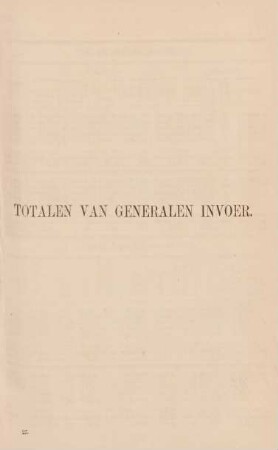 Totalen van generalen invoer