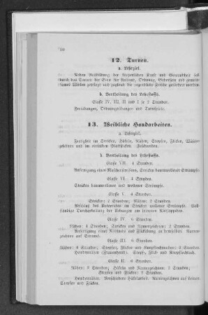 13. Weibliche Handarbeiten.