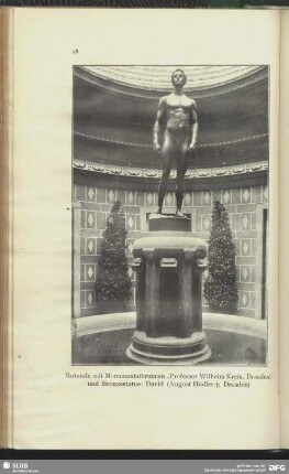 Rotunde mit Monumentalbrunnen und Bronzestatue "David"