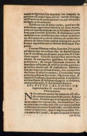 Diluitur Calumnia De ingratitudine & crudelitate erga Praeceptores.