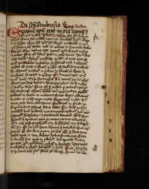 Jordanus de Quedlinburgo. Schneyer 3, 844 Nr. 359