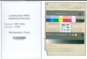 Entnazifizierung Franz Wennemann , geb. 30.11.1904 (Beamter)
