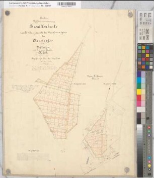 Dülmen (Dülmen), Teilung der Mitwicker Mark Neustraße zu Dülmen, Brouillonkarte Bl.2