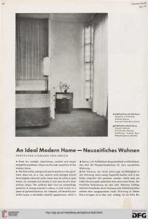 An ideal modern home - Neuzeitliches Wohnen