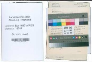 Entnazifizierung Josef Schmitz , geb. 00.00.0000 ()