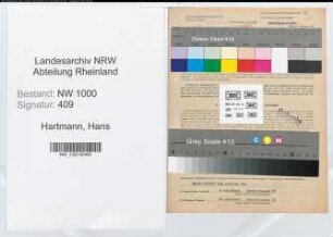 Entnazifizierung Hans Hartmann, geb. 06.01.1921 (Postinspektor)