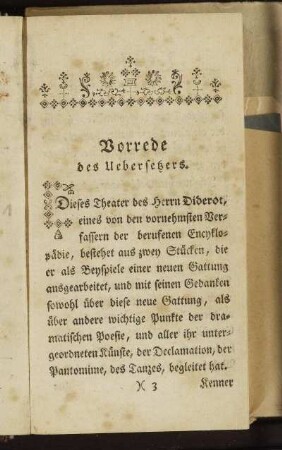 Vorrede des Uebersetzers.